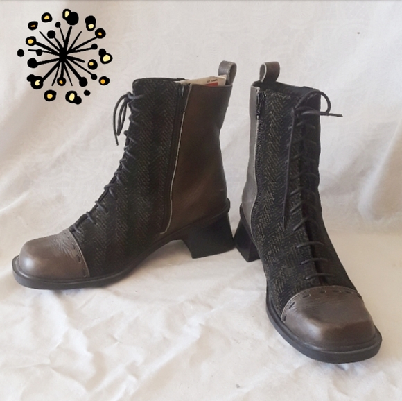 Naot Shoes - Naot Leather&Cloth Boots